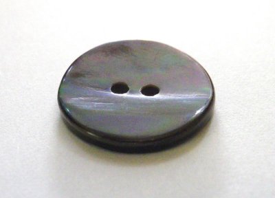 画像2: マッセル貝　貴重で珍しい貝ボタン　MS-220 黒系　2穴