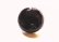 画像1: 本皮革ボタン  洗練されたツヤ有　高級な金属足　バスケットボール型　濃茶色　100Ｍ-3 (1)