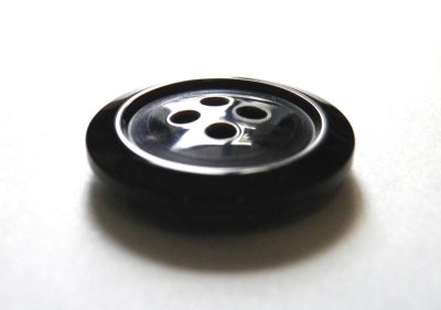 画像3: 本水牛ボタン  オリジナル型　全サイズ有　黒　ツヤ有り　No.1024