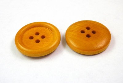 画像4: 本ツゲの木ボタン　ウレタン加工済 4穴　定番の型
