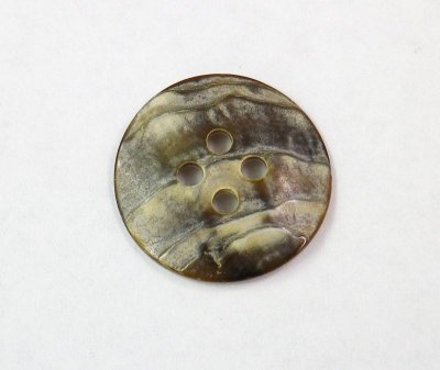 画像1: 黒蝶貝  貝ボタン  ゼブラ（シマウマ）柄の裏使い　4穴 SH1212