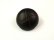 画像1: 本皮革ボタン  マットなツヤ消し　高級な金属足　バスケットボール型　濃茶色　100ＭK-3 (1)