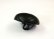 画像2: 本皮革ボタン  マットなケシ加工　高級な金属足　バスケットボール型　黒色　100ＭK-4 (2)
