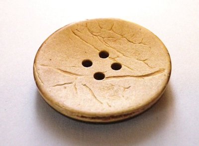 画像2: 木　ヤシ、ココナッツのボタン CO-104　4穴