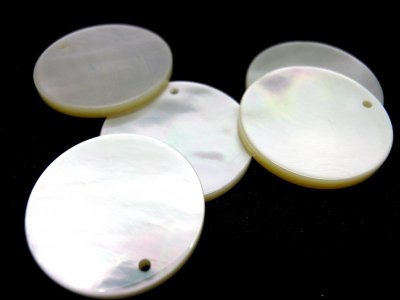 画像7: 貝パーツ　丸型　白蝶貝 SH-2125