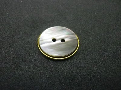 画像2: 最高級黒蝶貝ボタン　真鍮Gリング組み合わせ　完全オリジナル　