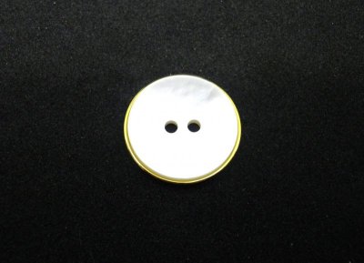 画像1: 最高級白蝶貝ボタン　真鍮Gリング組み合わせ　完全オリジナル　