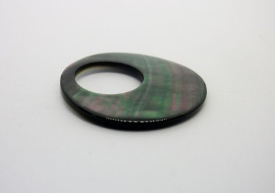 画像4: 貝パーツ　丸型に大きな穴　黒蝶貝 SH2173