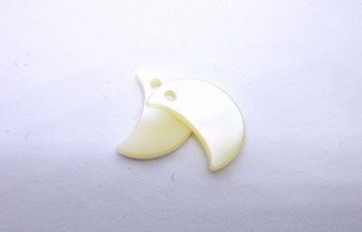 画像5: 貝パーツ　三ケ月型　穴無しタイプ、1穴タイプ　高瀬貝 SH2119