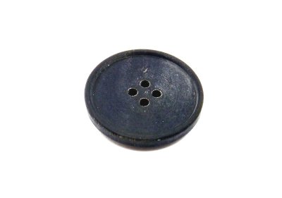 画像4: 本水牛ボタン　スーツ(1)着分　黒　ビンテージ加工 細い穴のイタリアタイプ　955-B-VI