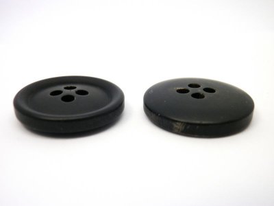 画像5: 本水牛ボタン　　黒　優しい風合いのシックなつや消し　　No.1053