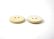 画像5: 珍しい白いヤシボタン　 CO-284　お皿型　2穴　木　ヤシ、ココナッツのボタン