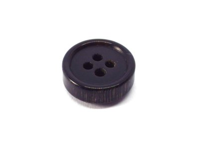 画像6: 本水牛釦　シャツ(1)着分 4mm厚みの高級品　ツヤの黒色  No.580-4mm