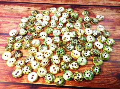 画像3: 玉貝　輝く線状紋が綺麗な貝ボタン　お得なセット　各サイズ有　SH-2214 