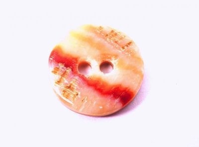画像1: レッドアバロン貝  貝ボタン 貴重で珍しい貝　SH-2193　2穴