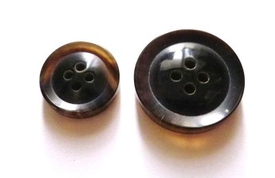 画像6: 本水牛ボタン　スーツ(1)着分 大変貴重なツヤの濃い茶色  No.620-1-DMB