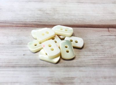 画像5: 長方形の高瀬貝 貝ボタン　かまぼこ型　2H  2220