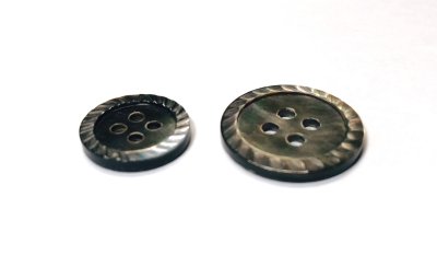 画像5: 黒蝶貝 貝ボタン スーツ専用型 縄目模様にカットを施した最高級品　SH-2221