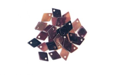 画像3: 輝きの無い貝　菱型 貝パーツ　 30個　1穴　6.5mm×9.5mm