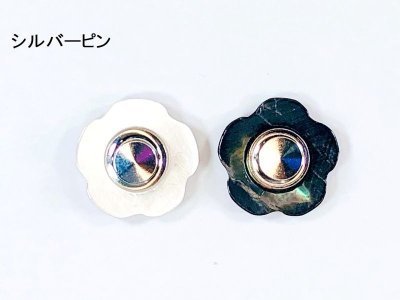 画像11: 花型のラペルピン・ブートニエール　ピンバッチ　B-MOP 黒蝶貝