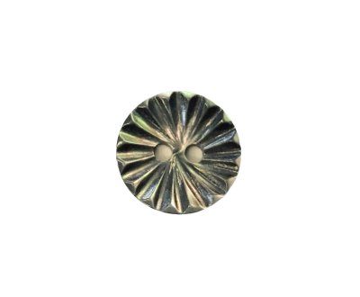 画像1: 黒蝶貝 貝ボタン   菊の模様にカットした貝ボタン　SH-2224