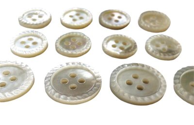 画像3: 白蝶貝 貝ボタン スーツ専用型 カットを施した最高級品 スーツ,ジャケット1着分 SH-2221