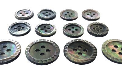 画像3: 黒蝶貝 貝ボタン スーツ専用型　カットを施した最高級品　スーツ,ジャケット1着分　SH-2221