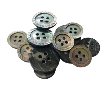 画像7: 黒蝶貝 貝ボタン スーツ専用型 縄目模様にカットを施した最高級品　SH-2221