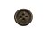 画像2: 木　ヤシ、ココナッツのボタン  シャツ用　黒いヤシボタン　CO-290 4穴 (2)