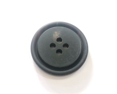 画像1: 本水牛ボタン　黒　オリジナル型　コート用  半つや消し　　No.971