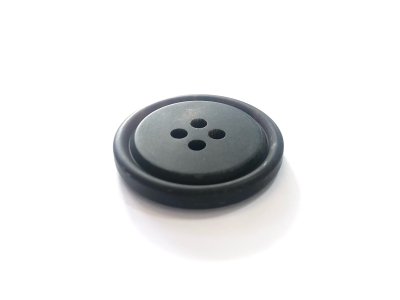 画像2: 本水牛ボタン　黒　オリジナル型　コート用  半つや消し　　No.971