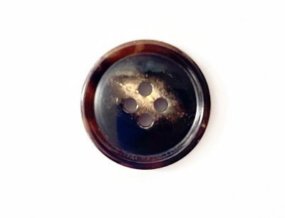 画像4: 本水牛ボタン  スーツ(1)着分　濃い茶色　ツヤ有り　No.1058