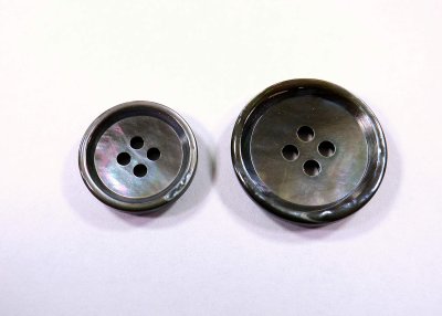 画像4: 黒蝶貝 貝ボタン 裏面までこだわりぬいた最高級　スーツ専用型　SH-2217