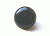 本皮革ボタン  洗練されたツヤ有　高級な金属足　バスケットボール型　黒色　100Ｍ-4