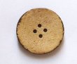 画像1: 木　ヤシ、ココナッツのボタン CO-104　4穴 (1)