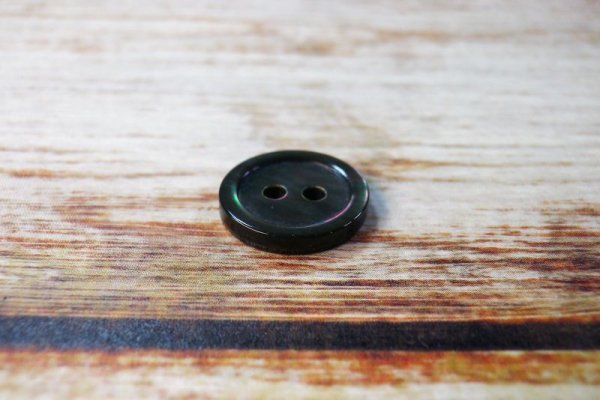 画像3: 500円　送料無料　黒蝶貝 貝ボタン 定番の17型 2穴  SH-1172 (3)
