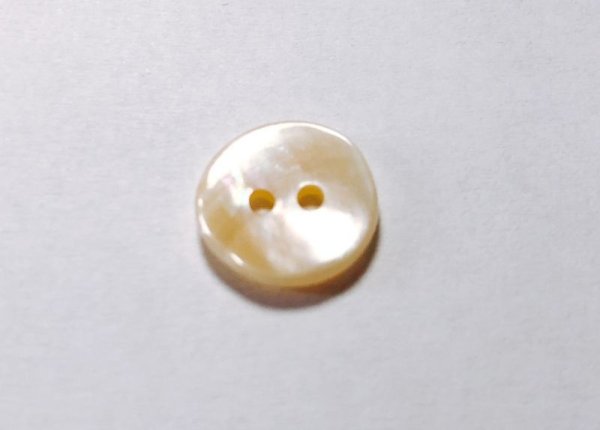 画像2: マッセル貝　貴重で珍しい貝ボタン　MS-220 貴重なベージュ系　2穴 (2)