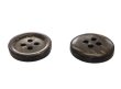 画像4: 木　ヤシ、ココナッツのボタン  シャツ用　黒いヤシボタン　CO-290 4穴 (4)