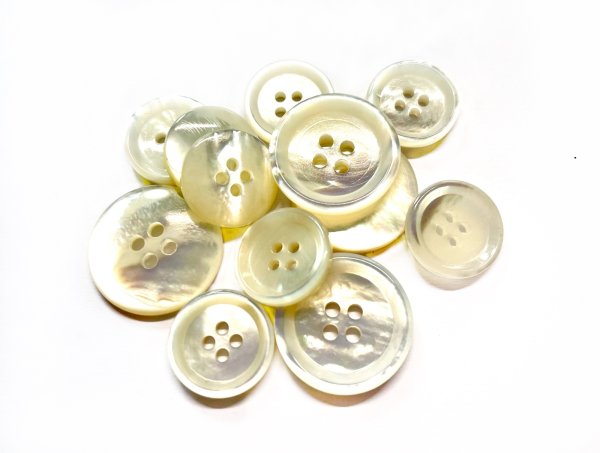 画像5: 白蝶貝 貝ボタン スーツ1着分セット　裏面までこだわりぬいた最高級　SH-2217 (5)